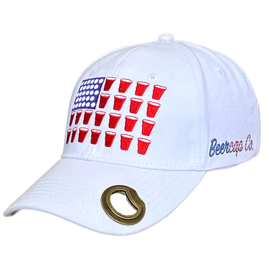 Bottle Opener Hat - American Flag